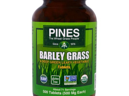 PINES - Barley Grass 500 mg - 500 Tablets Cheap