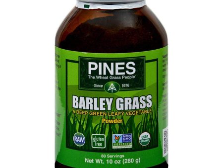 PINES - Barley Grass Powder - 10 oz. (280 g) For Cheap