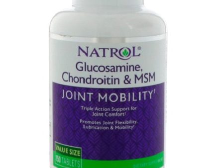 NATROL - Glucosamine, Chondroitin and MSM - 150 Tablets on Sale