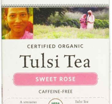 ORGANIC INDIA - Tulsi Sweet Rose Tea - 6 x 18 Tea Bags Sale