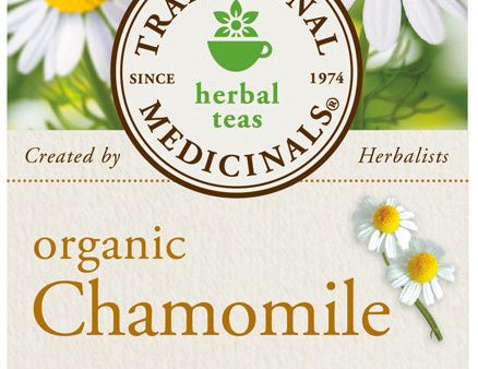 TRADITIONAL MEDICINALS - Organic Chamomile Herbal Tea - 6 x 16 Tea Bags Supply