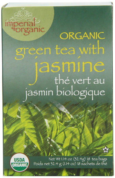 UNCLE LEE S TEA - Imperial Organic Green Tea with Jasmine - 18 Tea Bags Hot on Sale