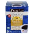 TEECCINO - Organic Dandelion Turmeric Herbal Tea Bags - 10 Tea Bags Online now