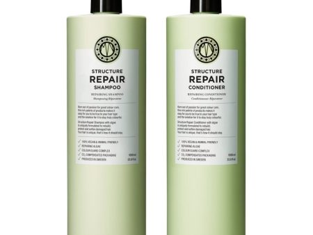 Maria Nila Structure Repairing Shampoo & Conditioner Twin 2 x 1000ml Online Hot Sale