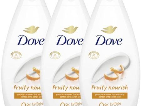 Dove Fruity Nourish Body Wash Trio 3 x 450ml Fashion