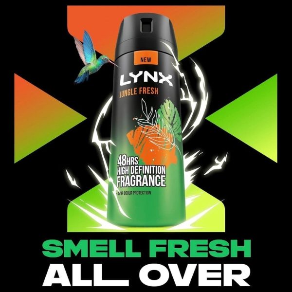 Lynx 48h Jungle Fresh Deodorant Body Spray Multipack 6 x 150ml on Sale