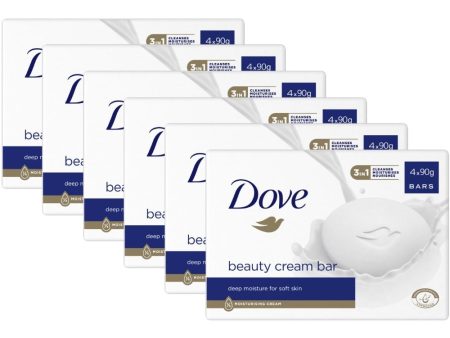 Dove Original Beauty Cream Soap Bar for Face & Body Multipack 24 x 90g Online