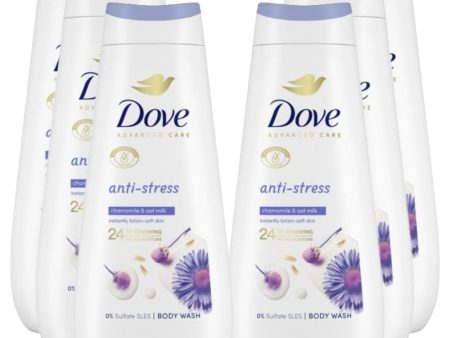 Dove Advanced Care Anti-Stress Body Wash Multipack 6 x 400ml For Cheap