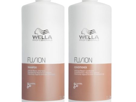 Wella Professionals Fusion Intense Repair Shampoo & Conditioner Twin 2 x 1000ml Fashion