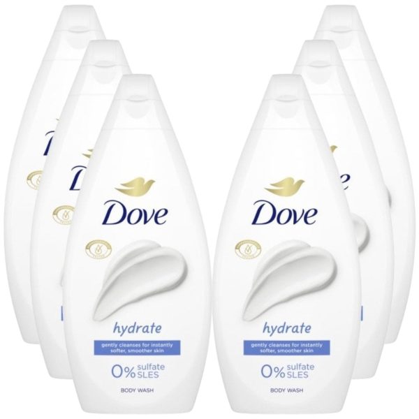 Dove Hydrate Body Wash Multipack 6 x 450ml Online Sale