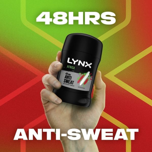 Lynx 48h Africa Anti-Perspirant Stick Multipack 6 x 50ml Sale