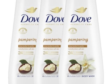 Dove Advanced Care Pampering Body Wash Trio 3 x 400ml For Discount