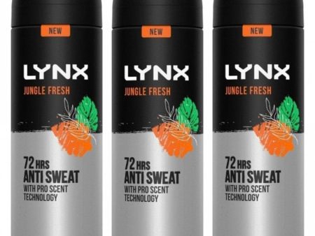 Lynx 72h Jungle Fresh Anti-Perspirant Deodorant Trio 3 x 150ml Online