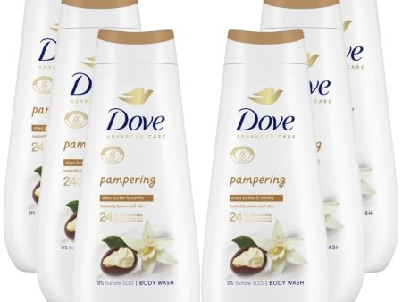 Dove Advanced Care Pampering Body Wash Multipack 6 x 400ml on Sale