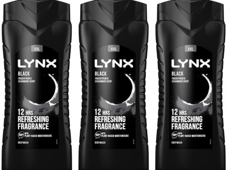 Lynx XXL Black Shower Gel Trio 3 x 500ml Discount