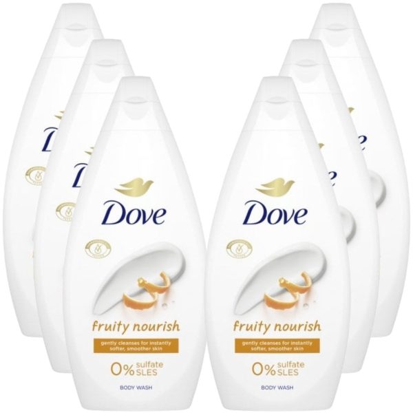 Dove Fruity Nourish Body Wash Multipack 6 x 450ml Online