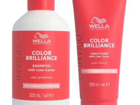 Wella Professionals Invigo Colour Brilliance Vibrant Colour Fine Normal Hair Shampoo 300ml & Conditioner 200ml Twin Cheap