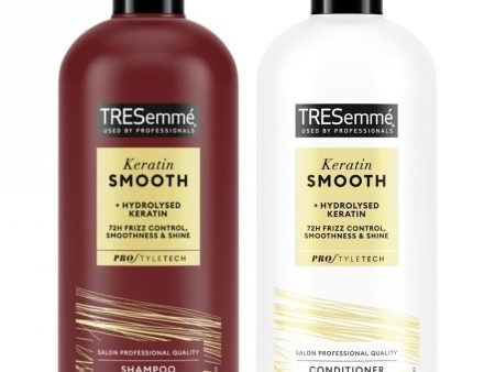 TRESemme Keratin Smooth Shampoo & Conditioner Twin 2 x 680ml Online now