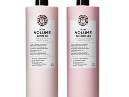 Maria Nila Pure Volume Volumising Shampoo & Conditioner Twin 2 x 1000ml For Discount