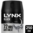 Lynx 72h Black Frozen Pear & Cedarwood Anti-Perspirant Deodorant Trio 3 x 250ml Online now