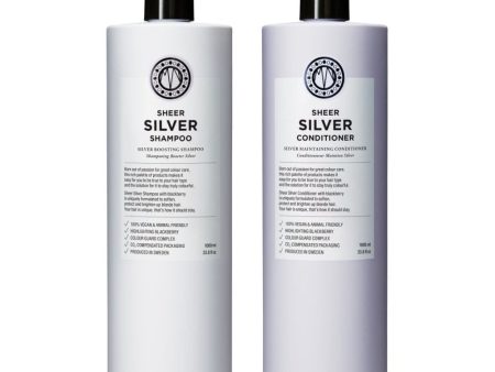 Maria Nila Sheer Silver Boosting Shampoo & Conditioner Twin 2 x 1000ml Online