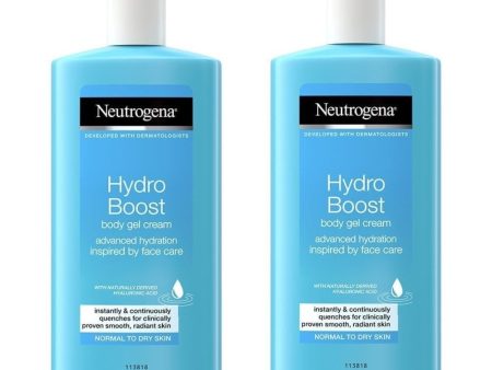 Neutrogena Hydro Boost Body Gel Cream Moisturiser Duo 2 x 400ml on Sale