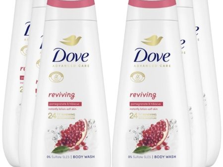 Dove Advanced Care Reviving Body Wash Multipack 6 x 400ml Fashion