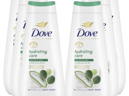 Dove Advanced Care Hydrating Care Body Wash Multipack 6 x 400ml For Cheap