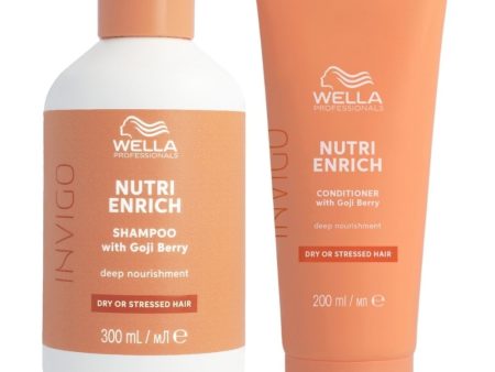 Wella Professionals Invigo Nutri-Enrich Deep Nourishing Shampoo 300ml & Conditioner 200ml Twin Discount