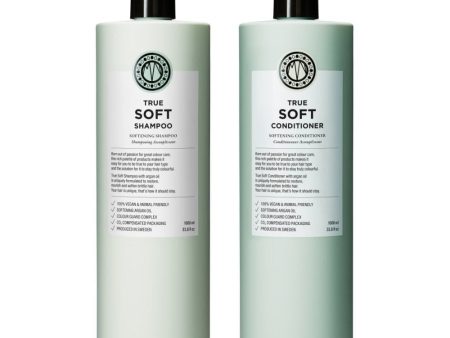 Maria Nila True Soft Softening Shampoo & Conditioner Twin 2 x 1000ml Online Hot Sale