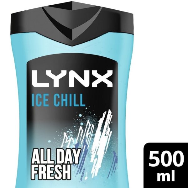 Lynx XXL Ice Chill 3 In 1 Shower Gel Trio 3 x 500ml For Cheap