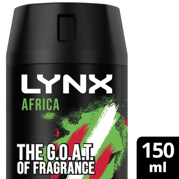 Lynx Africa Deodorant Body Spray Multipack 6 x 150ml on Sale