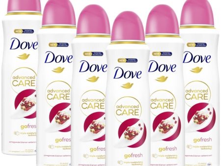 Dove Advanced Care Go Fresh Pomegranate & Lemon Verbena Anti-Perspirant Deodorant Multipack 6 x 200ml on Sale