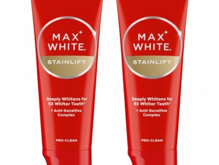 Colgate Max White Stainlift Pro Clean Toothpaste Duo 2 x 75ml Online Hot Sale