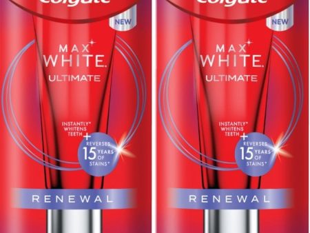 Colgate Max White Ultimate Renewal Toothpaste Duo 2 x 75ml Online now