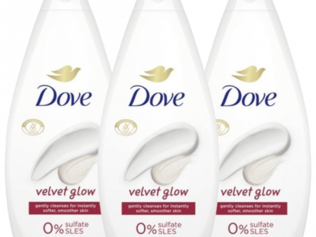 Dove Velvet Glow Body Wash Trio 3 x 720ml Discount