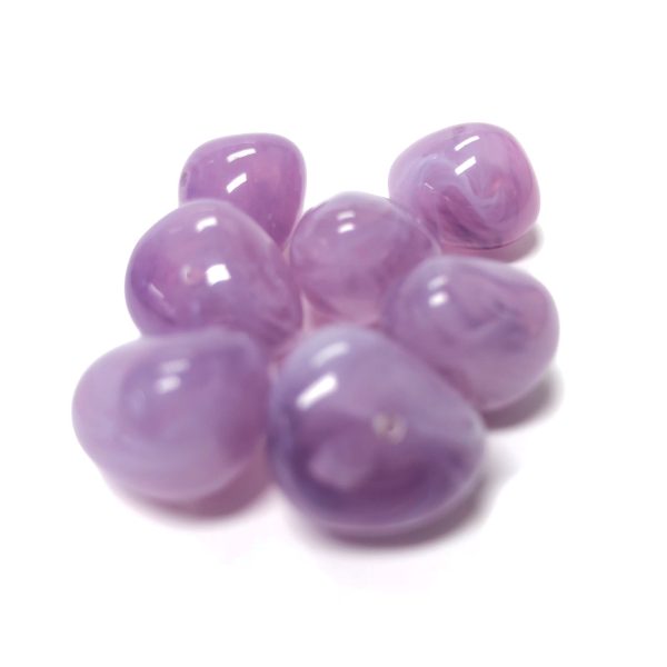 10X12MM Lilac  Agate  Nugget Acrylic Bead (72 pieces) Cheap