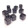 10MM Diagonal Black Cube Bead (144 pieces) Discount