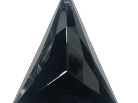 52X42MM Faceted Black Acrylic Drop (6 pieces) For Cheap