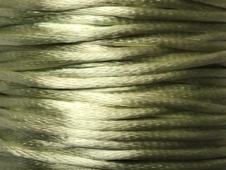 Size #2 - 3MM Mint Green Satin Cord (Rattail) 144 Yds Fashion