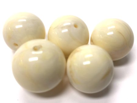 10MM  Ivorine  Round Acrylic Beads (144 pieces) on Sale