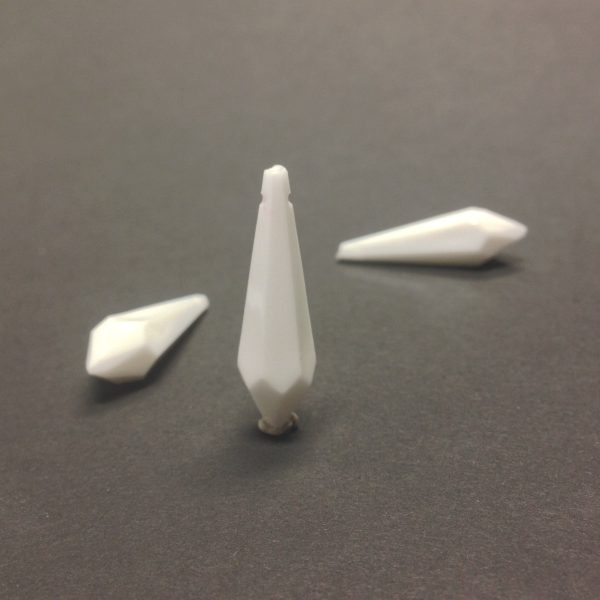 26X8MM Chalk White Faceted Drop (72 pieces) Online now