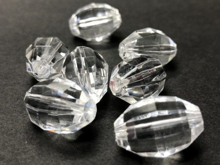 14X9MM Crystal Faceted Oval Acrylic Bead (72 pieces) For Cheap