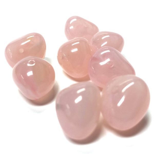 10X12MM Pink  Agate  Nugget Acrylic Bead (72 pieces) Sale