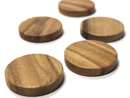 18MM Olivewood Round Cab (12 pieces) Online Sale