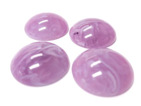 3MM Lilac  Agate  Round Acrylic Cab (300 pieces) For Discount