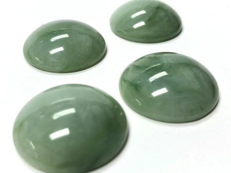 3MM Green  Agate  Round Acrylic Cab (300 pieces) Hot on Sale