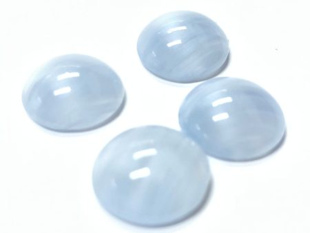 14MM Light Blue Quartz Glass Cabs (24 pieces) Hot on Sale