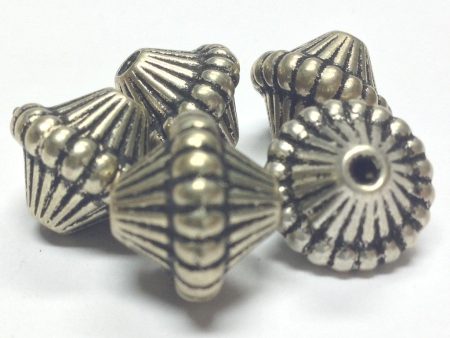 9MM Antique Silver Mushroom Bead (72 pieces) Fashion