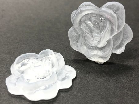 30MM Crystal Mat Acrylic Rose Flower Cab (36 pieces) Sale